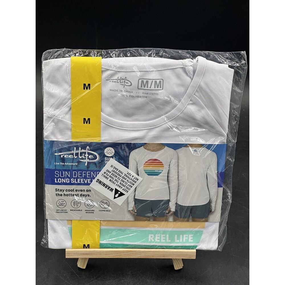 Women's Med Reel Life SUN & WATER Series Sun Defender Long Sleeve UV Tee Shirt